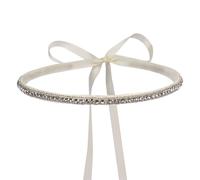 Silver Beaded Belts, Women Belts For Dresses Rhinestone Sash Belt with Satin Ribbon, Women Bridesmaid Dress Belt Diamante Belts Women for Wedding Party Prom Gowns Accessories for Women-Champagne