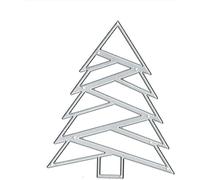 Silver Beautiful Christmas Tree Die Cut,Metal Decoration Cutting Die Mold,Winter Card Cutting Dies,Suitable for Celebration Wedding Party Scrapbooking Crafts DIY,Scrapbooking,Die-Cutting