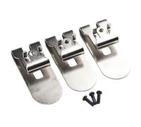 Silver Belt Clip Set 3Pcs with Screws for DCF622