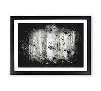 Silver Birch Tree Forest Paint Splash Framed Print | A2 Black Framed Wall Art | Ready to Hang | Modern Floral Picture | Living Room Bedroom Lounge Office