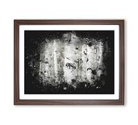 Silver Birch Tree Forest Paint Splash Modern Art Framed Print | A2 Walnut Framed Wall Art | Ready to Hang | Modern Floral Picture | Living Room Bedroom Lounge Office
