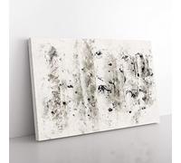 Silver Birch Tree Forest Watercolour Modern Canvas Wall Art Print Ready to Hang, Framed Picture for Living Room Bedroom Home Office Décor, 76x50 cm (30x20 Inch)