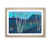 Silver Birches by Tom Thomson Framed Print | A2 Oak Framed Wall Art | Ready to Hang | Modern Nature Picture | Living Room Bedroom Lounge Office
