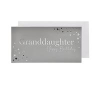 Silver Birthday Christmas Money Wallet and Envelope - Granddaughter