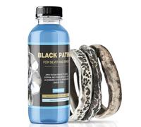 Silver Black - 3.5 Oz Silver Oxidizer Solution, Sterling Silver Oxidize Patina Gel, Apply a Black Patina Finish to Silver, Jewelry Tool for Oxidized Look on Art and Jewelry Projects