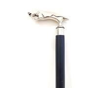 Silver & Black Jaguar Walking Stick for Men & Women Victorian Wands Cane Brass Handle Walking Canes Stick