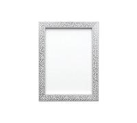 Silver Bling Colour Flat Bright/Mirror effect/Mosaic Photo Frame | Picture Frame | Poster Frame with an MDF backing board - (30.5x25.4cm) 12"x10"