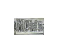 Silver Bling Home Crushed Sparkle Ornament 10x20x2 Cm