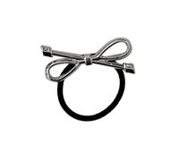 Silver Bow Hairpin High-grade Korean Style Simple Temperament Side Duckbill Jewelry I0R7 Hairpin Accessories Women's Hair Clip