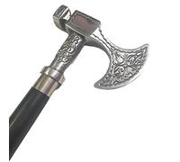 Silver Brass Axe Handle Walking Cane Vintage Style Wooden Walking Sticks Cane Axe Walking Stick Cane Gift