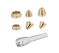 Silver Brass Trumpet Mouthpiece Set 7 Pcs for Beginners