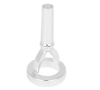 Silver Brass Tuba Mouthpiece Practice Tool for Musical Instrument