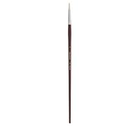 Silver Brush 1100-3 Silverstone Round Long Handle, Hog Bristle, DEEP Maroon, 30x1x1 cm
