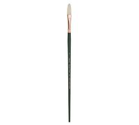 Silver Brush Grand Prix Extra Filbert Long Handle Brush, Hog Bristle, Dark Green