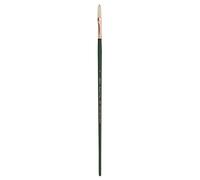 Silver Brush Grand Prix Extra Filbert Long Handle Brush, Hog Bristle, Dark Green