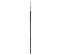 Silver Brush Grand Prix Extra Filbert Long Handle Brush, Hog Bristle, Dark Green