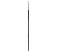 Silver Brush Grand Prix Filbert Long Handle Brush, Hog Bristle, Dark Green