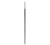 Silver Brush Grand Prix Filbert Long Handle Brush, Hog Bristle, Dark Green