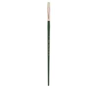 Silver Brush Grand Prix Flat Long Handle Brush, Hog Bristle, Dark Green