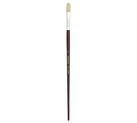 Silver Brush Limited 1103-6 Silverstone Professional Filbert Brush, Natural Filament Oil Paint Brush, Size 6, Long Handle