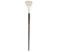 Silver Brush Limited 1104-10 Silverstone Professional Fan Paint Brush, Natural Filament Oil Paint Brush, Size 10, Long Handle