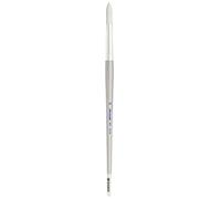 Silver Brush Limited 1500-12 Silverwhite Professional Large Round Paint Brush, Japanese Synthetic Filament Acrylic and Watercolour Brush, Size 12, Long Handle