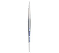 Silver Brush Limited 1500S-12 Silverwhite Professional Large Round Paint Brush, Japanese Synthetic Filament Acrylic and Watercolour Brush, Size 12, Short Handle