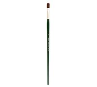 Silver Brush Limited 2501-4 Ruby Satin Professional Flat Paint Brush, Synthetic Filament Acrylic and Oil Paint Brush, Size 4, Long Handle
