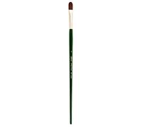 Silver Brush Limited 2503-6 Ruby Satin Professional Filbert Brush, Synthetic Filament Acrylic and Oil Paint Brush, Size 6, Long Handle