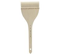 Silver Brush Limited 5001-70 Silver Atelier Professional Flat Hake Brush, Premium Natural Goat Hair Filament Watercolour Brush, Size 70, Long Handle