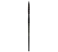 Silver Brush Limited 5025S-0 Silver Atelier Squirrel Blend Quill Brush, Natural and Synthetic Blend Filament Premium Watercolour Brush, Size 0, Short Handle