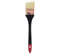 Silver Brush Limited 5406-50 Silver Atelier Professional Angle Mottler Brush, Premium Natural Badger Hair and Synthetic Blend Filament Oil and Acrylic Paint Brush, Size 50, Extra Long Handle