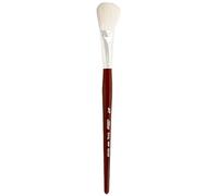 Silver Brush Limited 5519S-3/4in Silver Mops Professional White Oval Mop Brush, Soft Natural Goat Hair Filament Watercolour, Acrylic, and Oil Paint Brush, Size 3/4 Inch, Short Handle