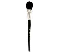 Silver Brush Limited 5619S-1in Silver Mops Professional Black Oval Mop Brush, Soft Natural Goat Hair Filament Watercolour, Acrylic, and Oil Paint Brush, Size 1 Inch, Short Handle