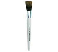 Silver Brush Limited 8036-MD Silver Jumbo Professional Lanscape Oval Paint Brush, Natural Golden Hog Bristle Acrylic and Oil Paint Brush, Medium, Short Handle