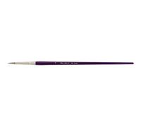 Silver Brush Limited 8800-4 Silver Silk 88 Professional Round Paint Brush, Premium Synthetic Silver Taklon Filament Watercolour, Oil and Acrylic Paint Brush, Size 4, Long Handle