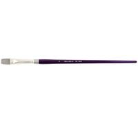 Silver Brush Limited 8802-8 Silver Silk 88 Professional Bright Brush, Premium Synthetic Silver Taklon Filament Watercolour, Oil and Acrylic Paint Brush, Size 8, Long Handle