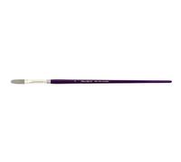 Silver Brush Limited 8834-4 Silver Silk 88 Professional Xtra Long Filbert Brush, Premium Synthetic Silver Taklon Filament Watercolour, Oil and Acrylic Paint Brush, Size 4, Long Handle