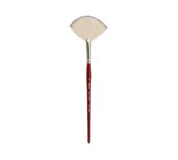 Silver Brush Limited Alpine White Fan Oil and Acrylic Paintbrush, Size 4