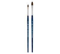 Silver Brush Limited BelleAqua Cats Tongue Watercolour Paintbrush Set, 2pc