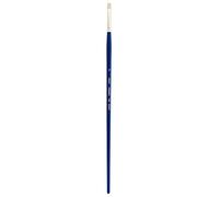 Silver Brush Limited Bristlon Bright Oil and Acrylic Paintbrush, Size 2 | Long Handle, Stiff Fine Point Synthetic Bristle, Lightly Textured Strokes, Maximum Paint Absorbency, Easel Painting