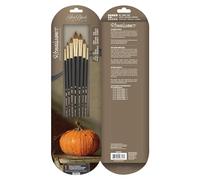 Silver Brush Limited Renaissance Cats Tongue Brushes for Watercolour and Oil, Sizes 1, 2, 4, 6, 8, 10, and 12, Long Handle Artist Brushes, 7-Piece Set