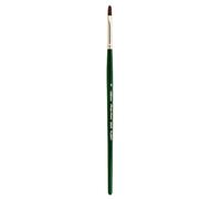 Silver Brush Limited Ruby Satin Filbert Oil and Acrylic Paintbrush, Size 4