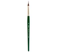 Silver Brush Limited Ruby Satin Pointed Triangle Oil Paintbrush, Size MD | Acrylic, Heavy Body, Short Handle, Fine Point Stiff Synthetic Bristle, Superb Paint Absorbency, Floral and Abstract Painting