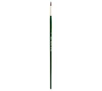 Silver Brush Limited Ruby Satin Round Oil and Acrylic Paintbrush, Size 2