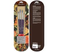 Silver Brush Limited Silver Silk 88 Acrylic Variety Paintbrush Set, 4pc