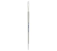 Silver Brush Limited Silverwhite Angle Watercolour Paintbrush, Size 1/2 in | Long Handle, Acrylic, Gouache, Inks, Dyes, Soft Fine Point Synthetic Sable Bristle, Sharp-edged Strokes, Shading, Blending