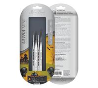 Silver Brush Limited Ultra Mini Detail Brush Set, Acrylic and Watercolor Brushes, Short-Handle Art Brushes, 4-Piece Set