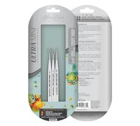 Silver Brush Limited UMS-2435S Ultra Mini Tight Spot Set, for Watercolor, Gouache, Inks, Dyes, Acrylic, & Heavy Body Paints, Set of 3, Size 20/0 Spotter, 5/0 and 10/0 Tear Drop Brushes, Short Handle