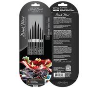 Silver Brush Limited WC-3207S Black Velvet Must Have Rounds Set, Set of 7 Brushes, Round Brushes in Sizes 0, 2, 4, 6, 8, 10, and 12